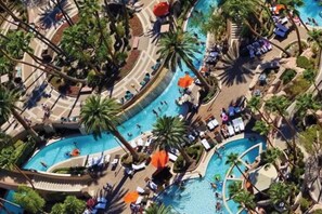Outdoor pool, a heated pool - STRIP VIEW MGM Signature 24th Floor Deluxe Balcony Suite (Las Vegas)