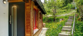 Chalet 'Berghütte Waldhäuser' avec vue sur la montagne, terrasse privée et Wi-Fi