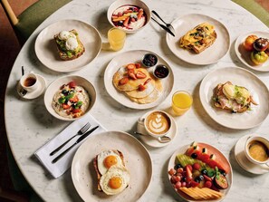 Daily buffet breakfast (AUD 40 per person)