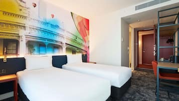 In-room safe, desk, laptop workspace, blackout drapes