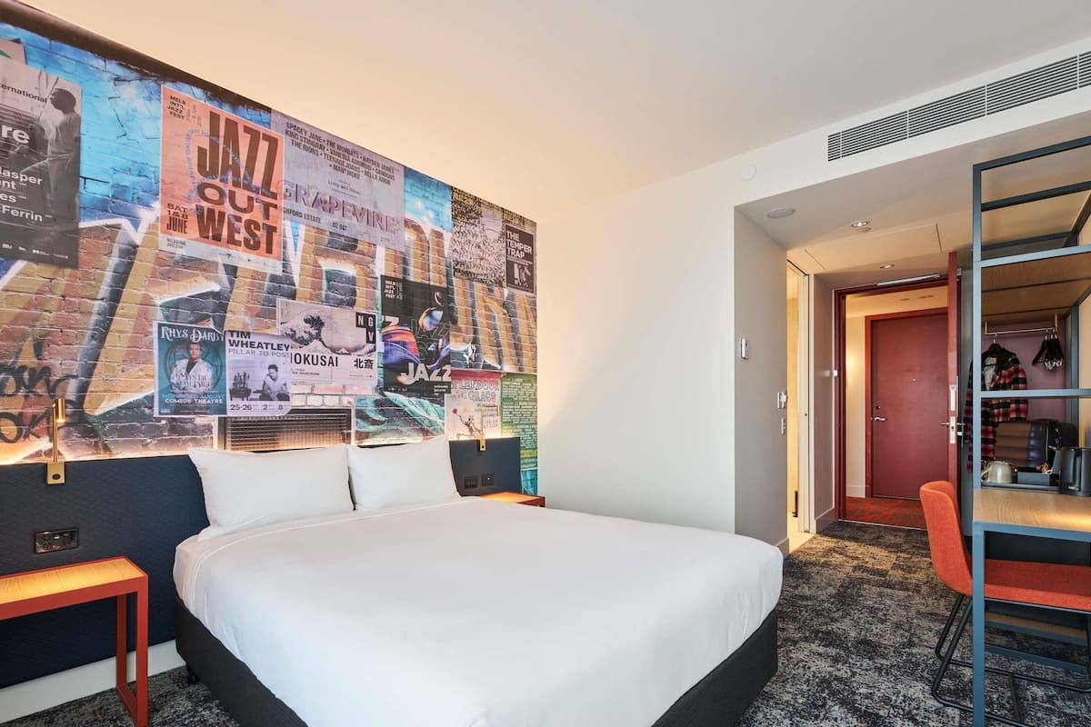 In-room safe, desk, laptop workspace, blackout curtains