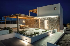 Outdoor dining - Blue Di Mare Villas - Maissonette 1 (Lachania)