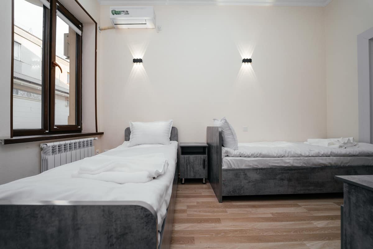 Classic Twin Room | Hypo-allergenic bedding available, down comforters, memory foam beds