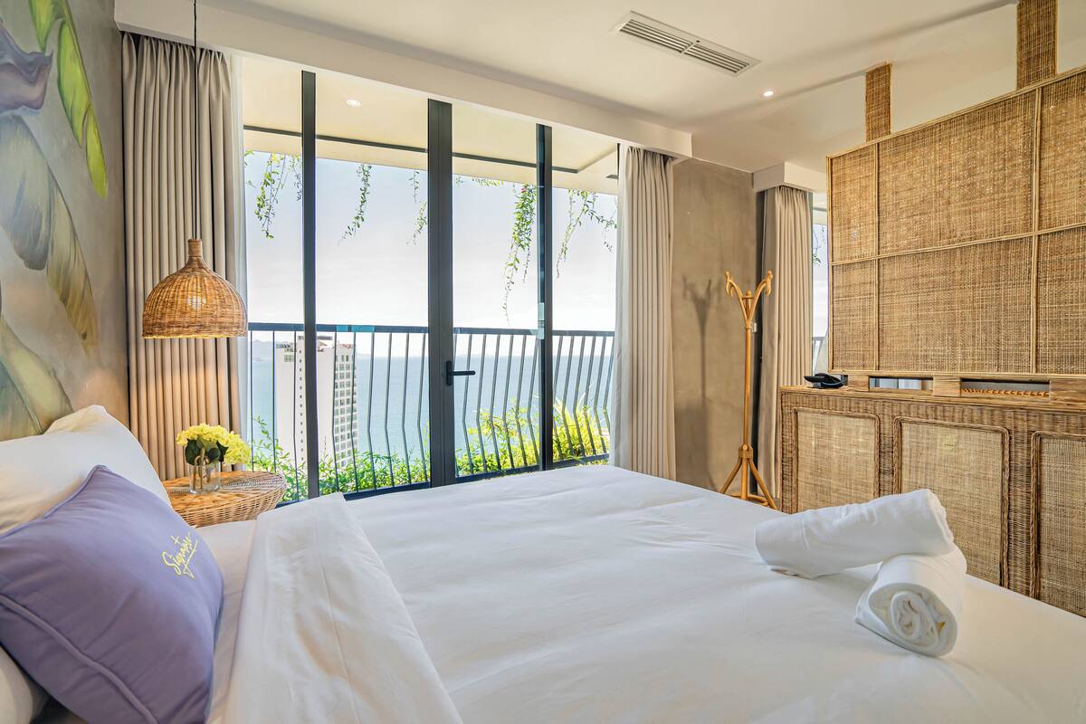 Lotus Paradise Oasis - 2 bedrooms | 埃及棉床單、高級寢具、迷你吧贈品、房內夾萬