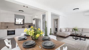 Luxury Villa, 3 Bedrooms, Poolside | Private kitchen | Full-sized fridge, oven, stovetop, dishwasher