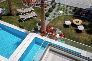 Villa de lujo, 3 habitaciones, junto a la piscina | Terraza o patio