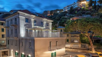 Front of property – evening/night