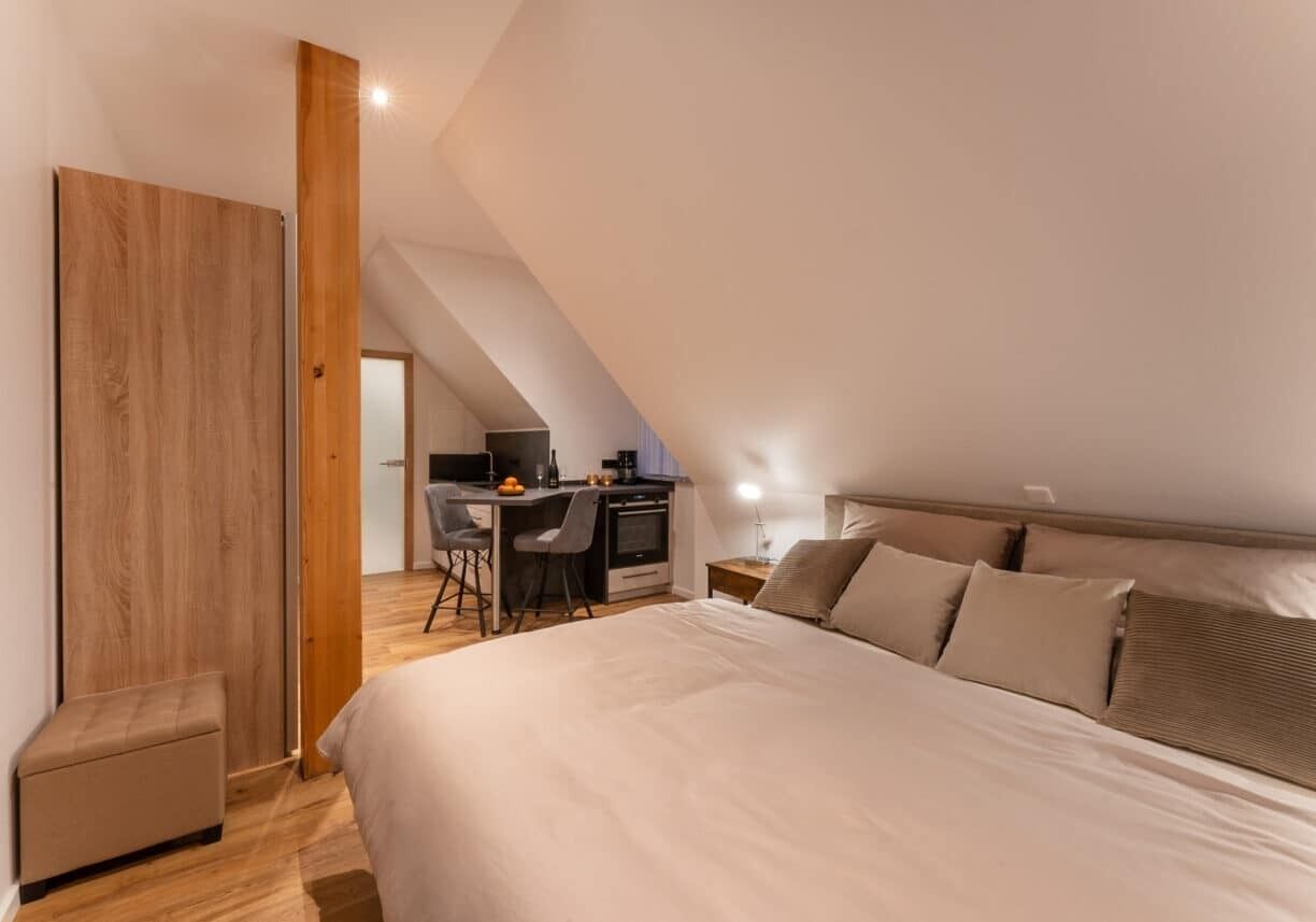 1 chambre, fer et planche à repasser, accès Internet, draps fournis