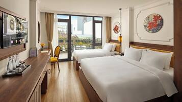 Literie de qualité supérieure, surmatelas, minibar