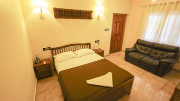 Economy Double Room, Partial Sea View | 1 bedroom, desk, free WiFi