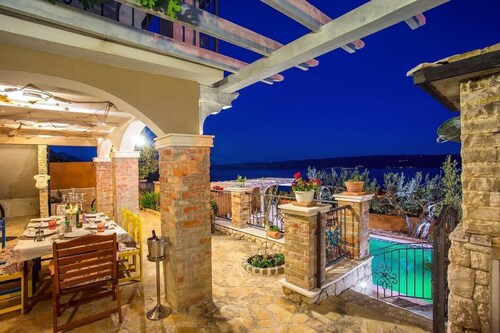 Two houses with pool, and sauna, playground