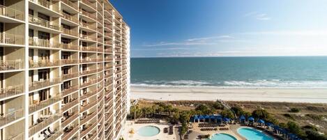 Accommodatie ligt op het strand