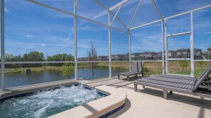 Terrace/patio - 8940 Amazing House W/Pool near Disney world (Davenport)