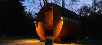 Privé Wellness Verblijf met Grote Tuin in de Natuur - Natuurhuisje Lotus