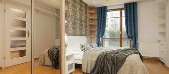 Elegant Apartment in Wola | Terrace from Two Rooms