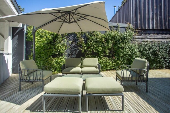 Terrace/patio - Villa Du Phare avec piscine chauffée pour 14 personnes (Lège-Cap-Ferret)