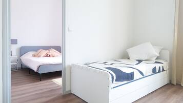 Een strijkplank/strijkijzer, gratis wifi