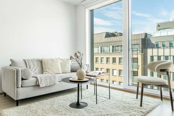 Lägenhet | Vardagsrum | 55-tums tv med digitalkanaler