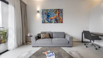 Appartement Supérieur | Coin séjour | TV connectée, Netflix, services de streaming