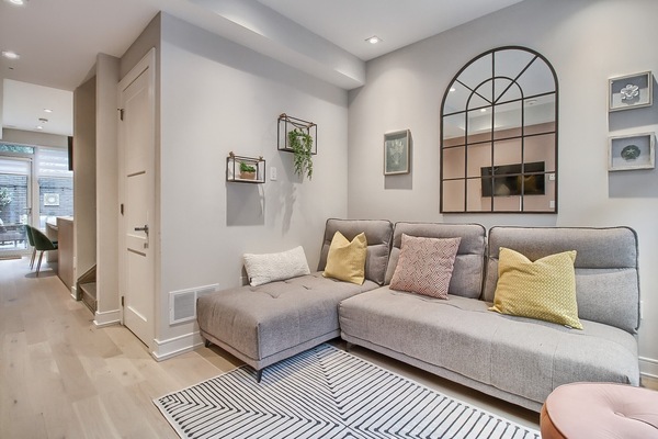 Living room of the townhouse