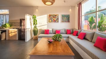 Casanostra 2-Bedroom Suite | Living area | Smart TV, Netflix, streaming services, printers