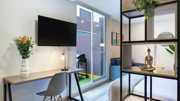 Studio, Terrace (D) | Living area | 43-inch LED TV with digital channels, Netflix, streaming services