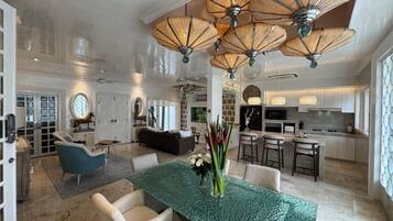 Premium bedding, down comforters, pillowtop beds, in-room safe