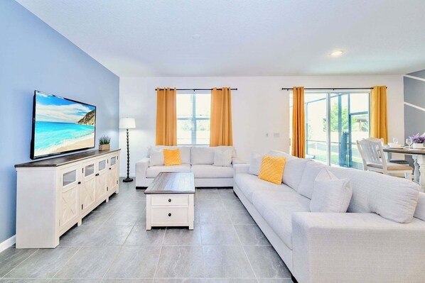 TV - Upstay: Resort Oasis w/ Pool & Hot Tub Near Disney (Kissimmee)