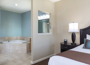 2 bedrooms, in-room safe, iron/ironing board, travel cot