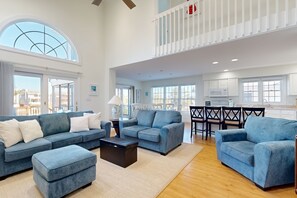 TV, DVD player, livros