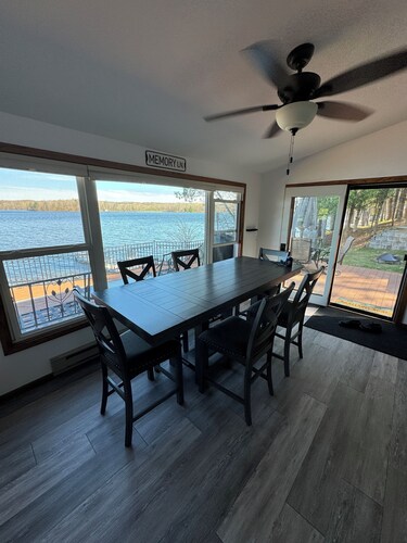 2-bedroom modern lake cottage steps off the water just 1.5 hrs from Minneapolis.