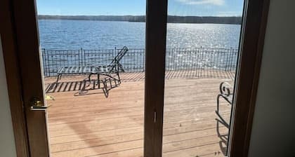 2-bedroom modern lake cottage steps off the water just 1.5 hrs from Minneapolis.