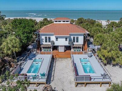 SEA TURTLE COVE-BEACHFRONT LUXURY-3 BR/2BA Pool/Hot tub combo - Golf Cart