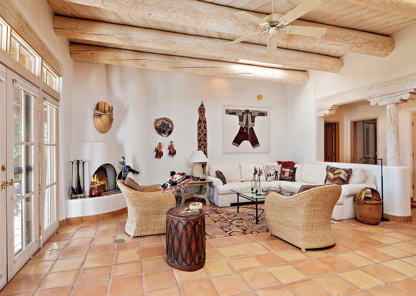 2 Bedroom Townhome 688 | Living area | 30-inch flat-screen TV with cable channels, fireplace