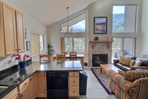 A spacious condo with stunning views