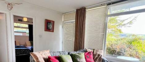 Smart-TV, peis, bordtennis og bøker