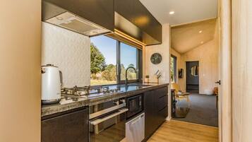 Fridge, microwave, dishwasher, coffee/tea maker