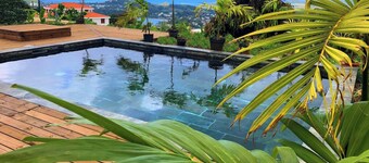 F3 Hibiscus - vue mer - Piscine Chauffée - 9 min de la mer