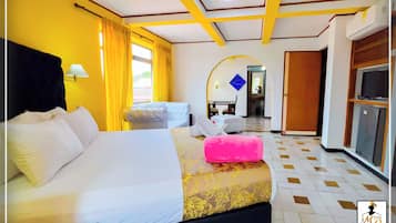 Quarto superluxo | Cortinas blackout, quartos à prova de som, ferros/tábuas de passar roupa