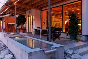 Front of property – evening/night