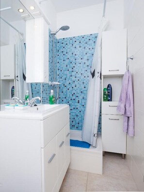 Shower, hair dryer, bidet, towels - Four Bedroom Villa with Terrace and Swimming pool (Lovrec)