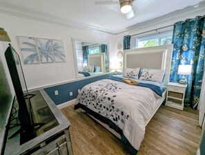 2 dormitorios, tabla de planchar con plancha, wifi y ropa de cama