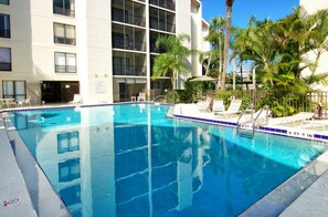 A heated pool