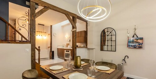 Le Vert Cœur | Townhouse | Honfleur City Center | 4 Guests