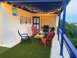 Outdoor dining - CRETA: Dream View Oceanfront Getaway

 (Fajardo)