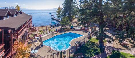 屋外プール、温水プール