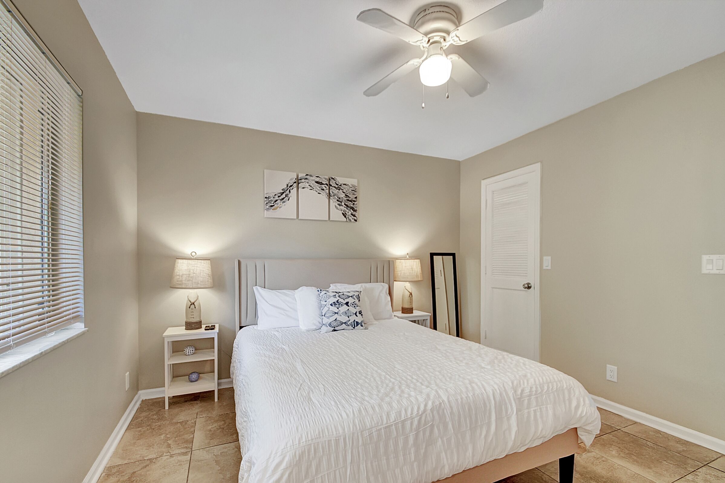 2 bedrooms, iron/ironing board, travel crib, WiFi