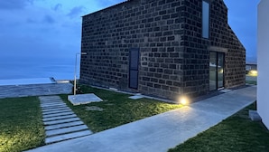 Panoramic-Ferienhaus, 2 Schlafzimmer, Nichtraucher, Küche | Terrasse/Patio