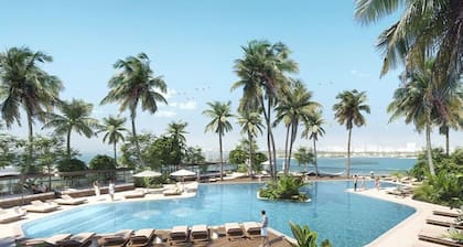 Two Bedroom Suite Two Beds (1King/1Queen) Partial Waterview with Balcony