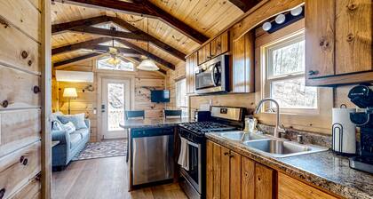 Dog-friendly rustic home with private hot tub, mtn views, wraparound deck, W/D